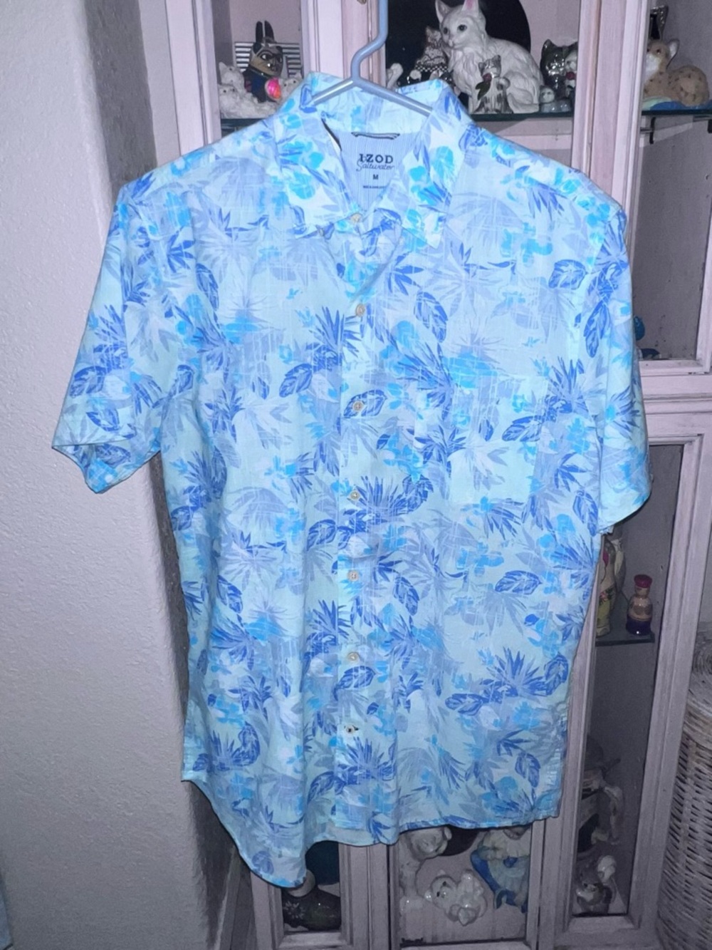 Izod Saltwater Floral Short-Sleeve Button-Down Shirt  NWOT - Picture 17 of 17
